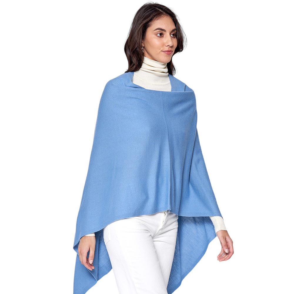 Solid Scarf Poncho by Madeline Love