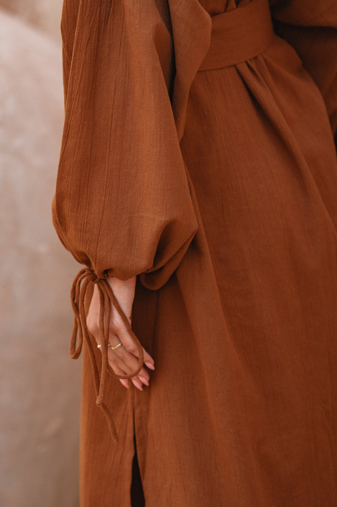 Denise Long Sleeve Linen Kimono Dress by Bali Lane