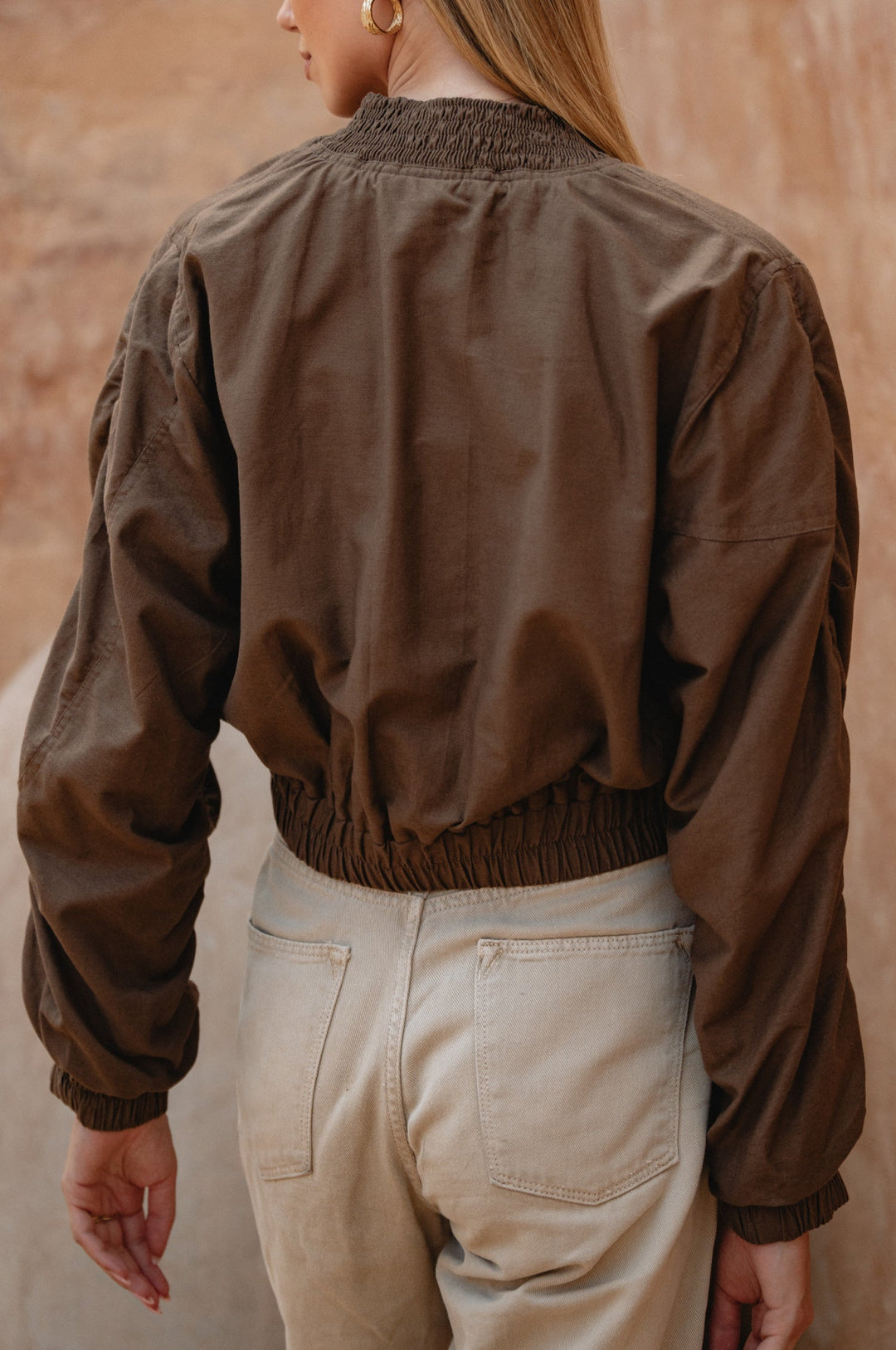 Denver Linen Bomber Jacket by Bali Lane