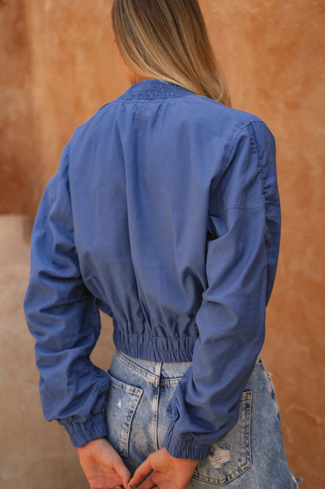 Denver Linen Bomber Jacket by Bali Lane