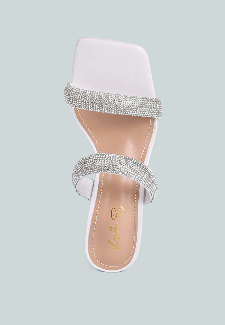 dolls rhinestone embellished slip on sandals by London Rag