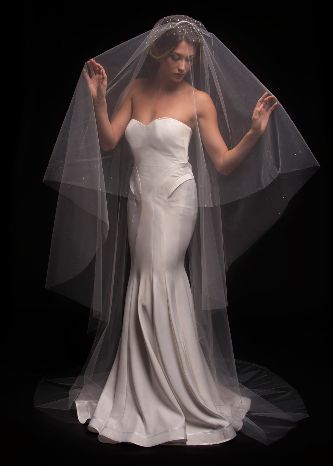 Dream Two-Tier Crystal Cathedral Veil