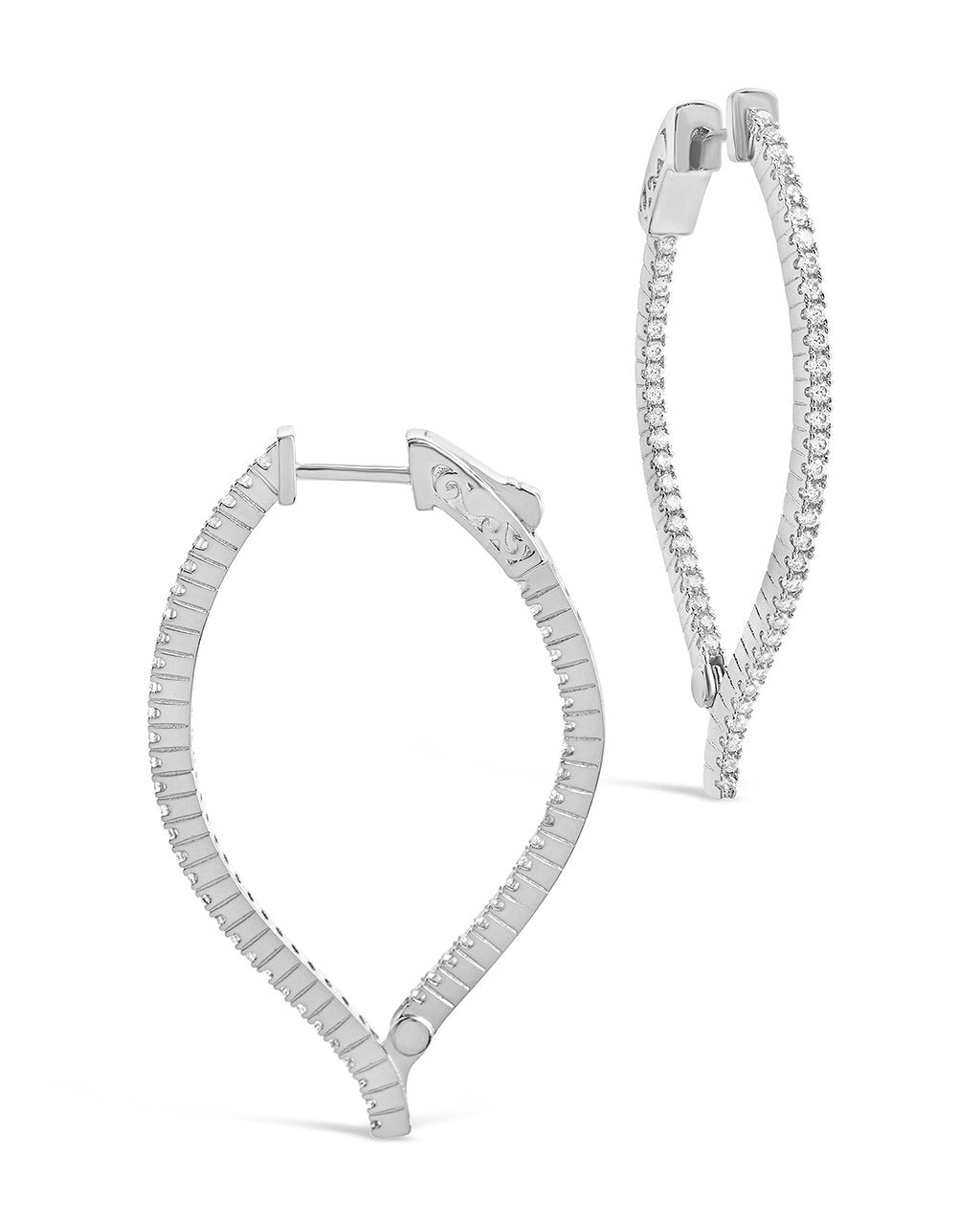 Inside Out Teardrop Drop Earrings