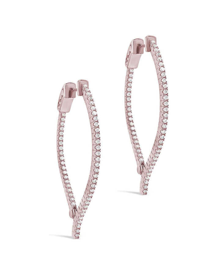 Inside Out Teardrop Drop Earrings