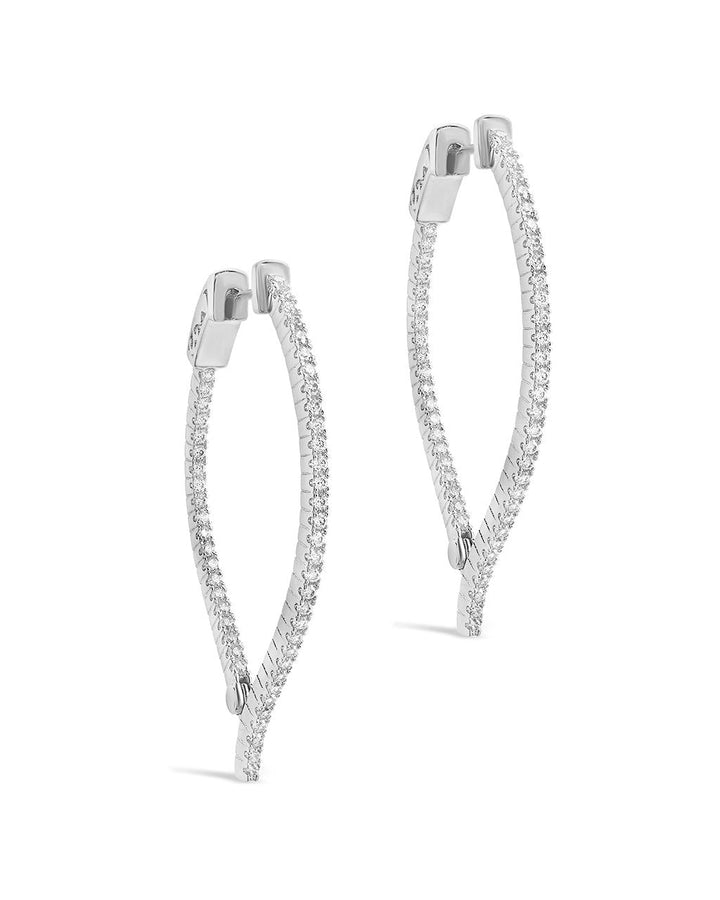 Inside Out Teardrop Drop Earrings