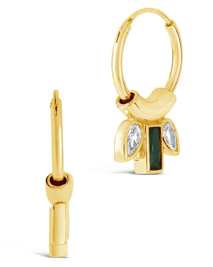 Helena CZ Hoop Earrings by Sterling Forever