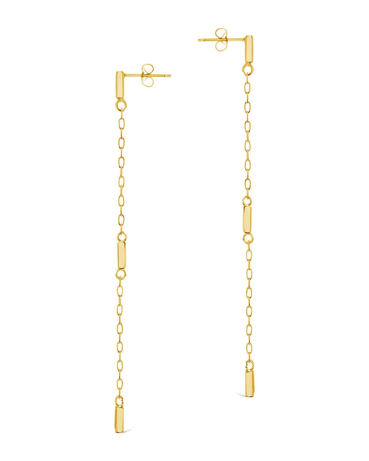 Lillian Square CZ Drop Stud Earrings by Sterling Forever