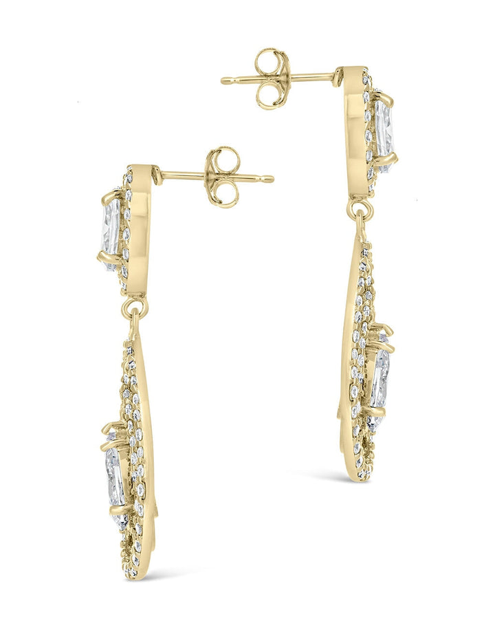 Cheyenne CZ Drop Stud Earrings