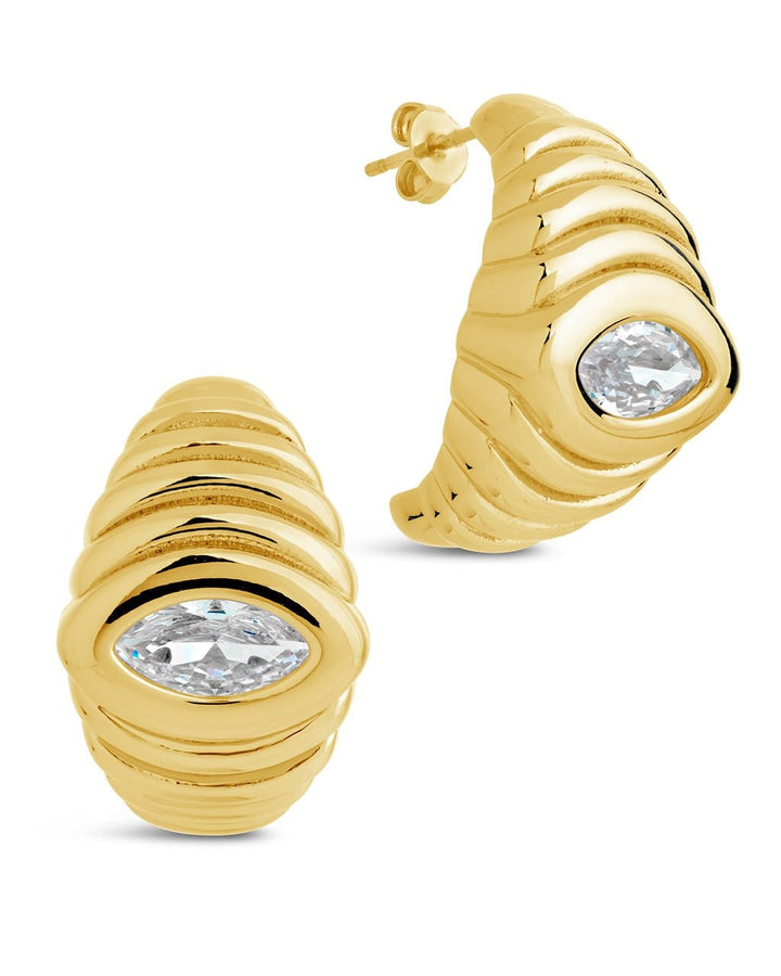 Croissant Hoop Earrings