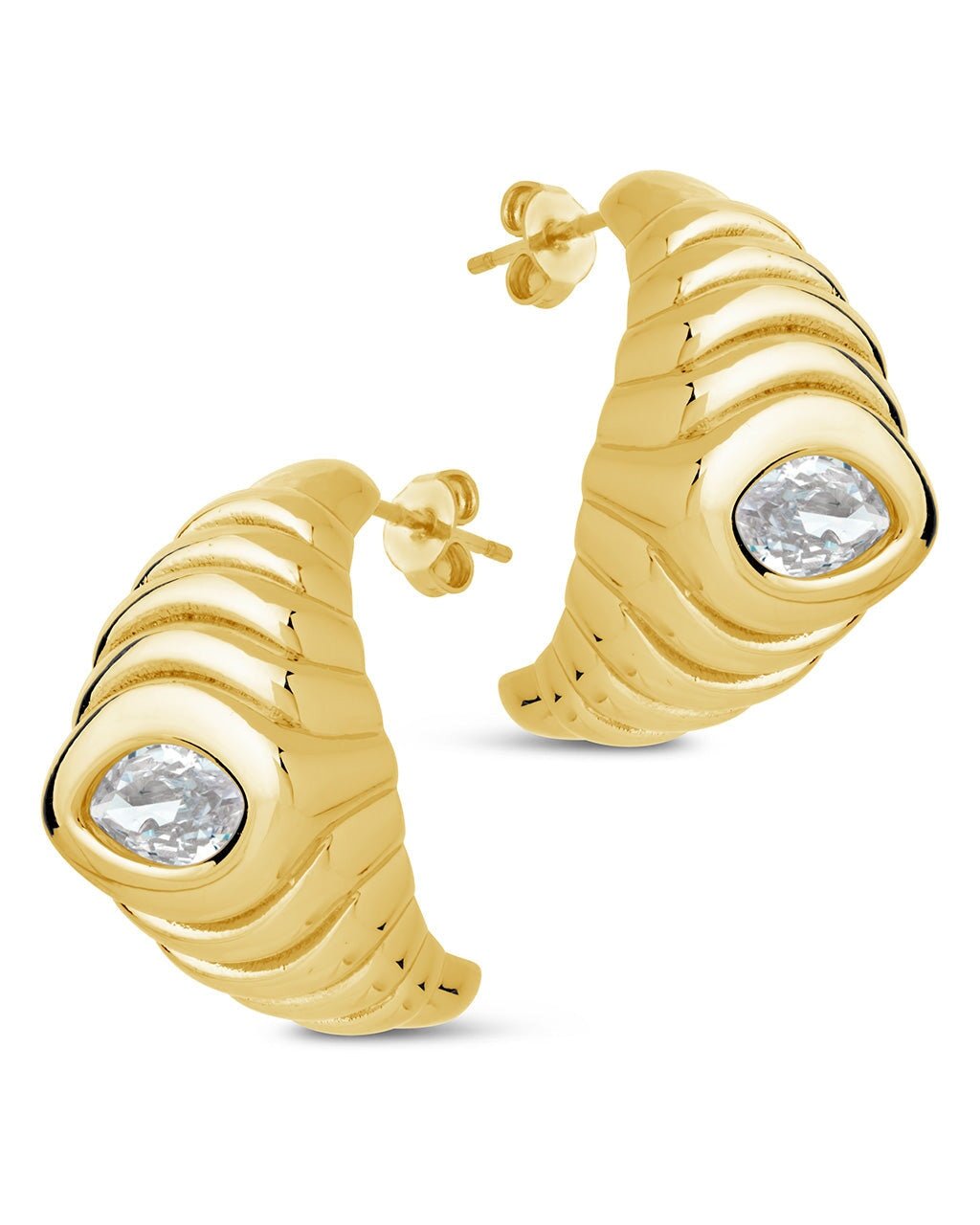 Croissant Hoop Earrings