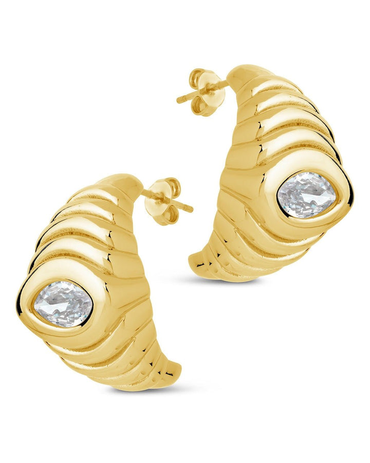 Croissant Hoop Earrings