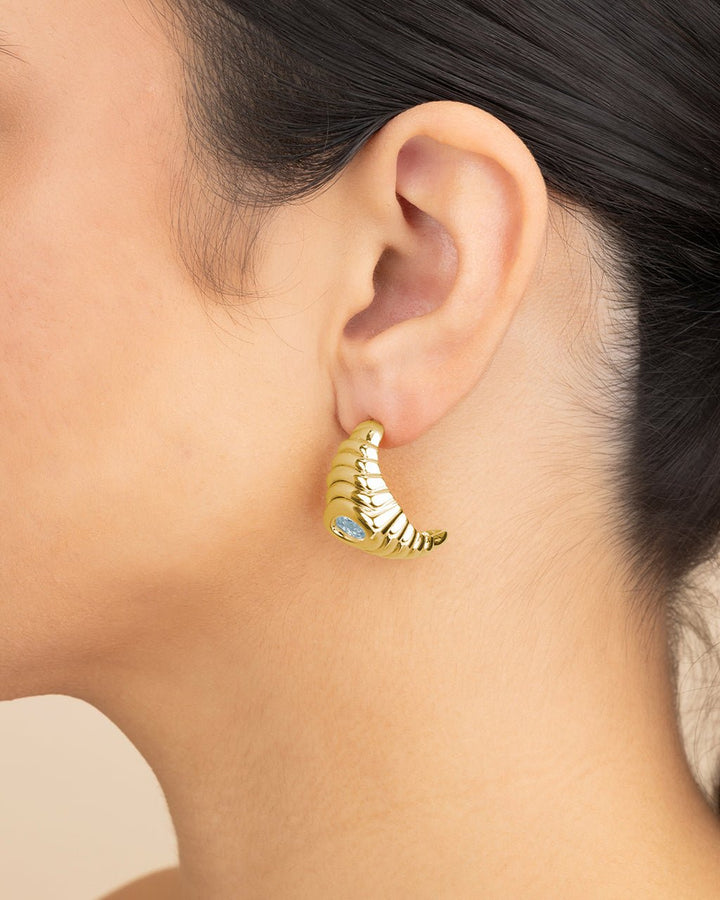 Croissant Hoop Earrings
