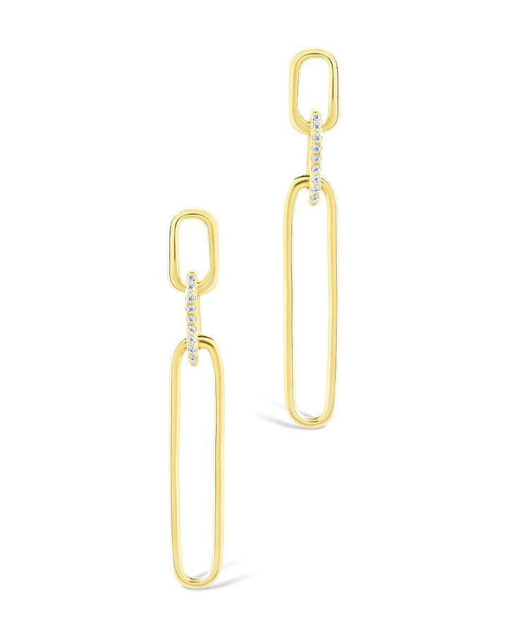 Chelle CZ Mixed Link Drop Studs