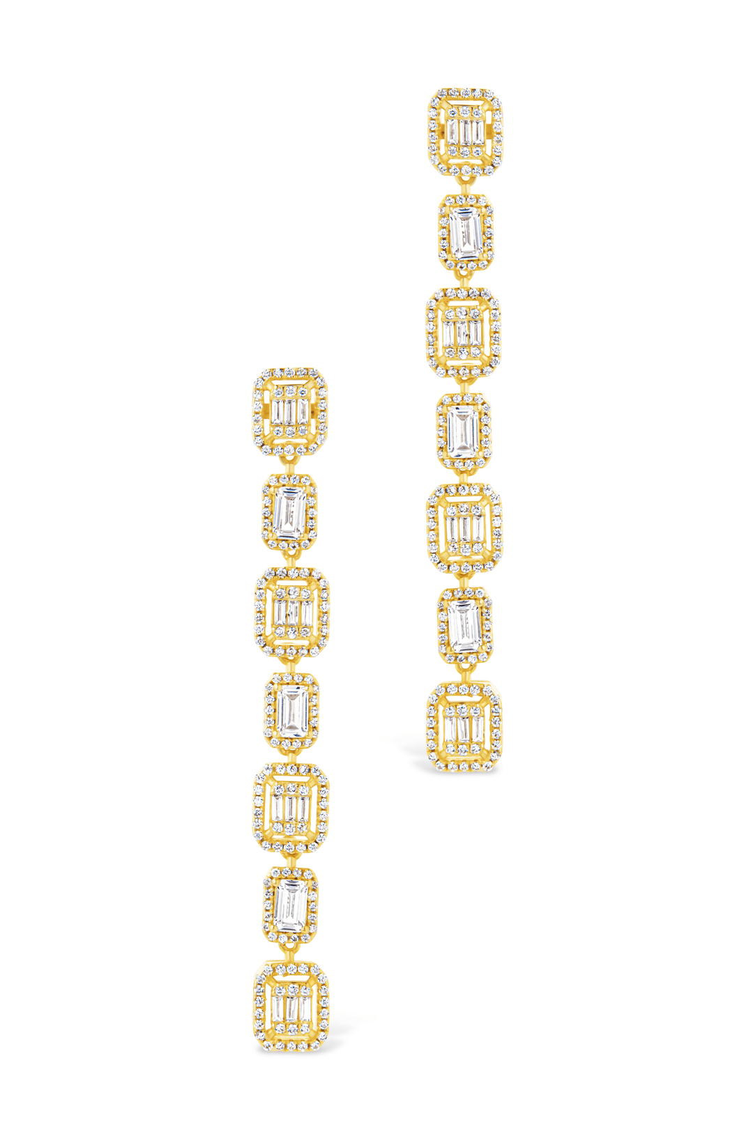 Nancy CZ Drop Stud Earrings