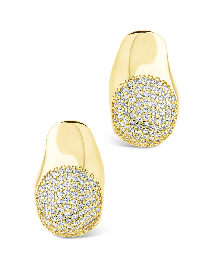 Wesley CZ Statement Huggie Hoop Earrings