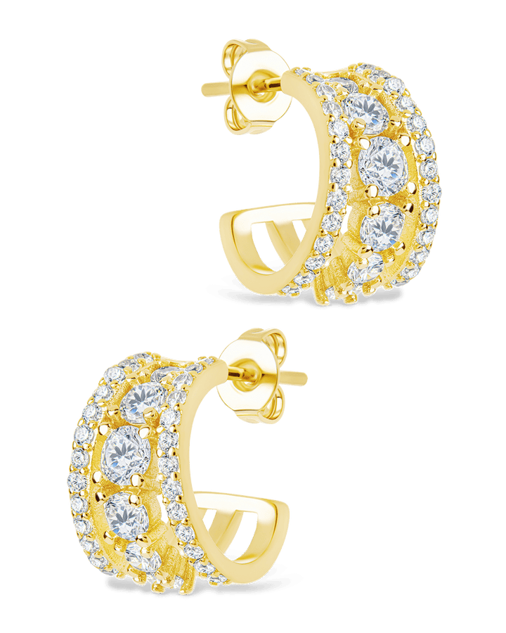 Yasmina CZ Hoop Earrings