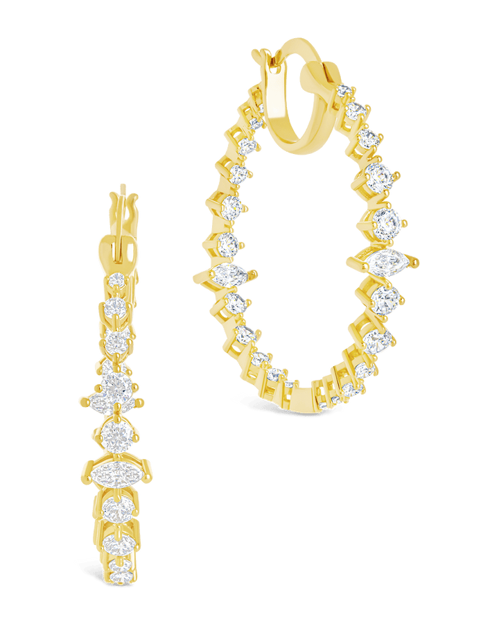 Aaliyah CZ Hoop Earrings