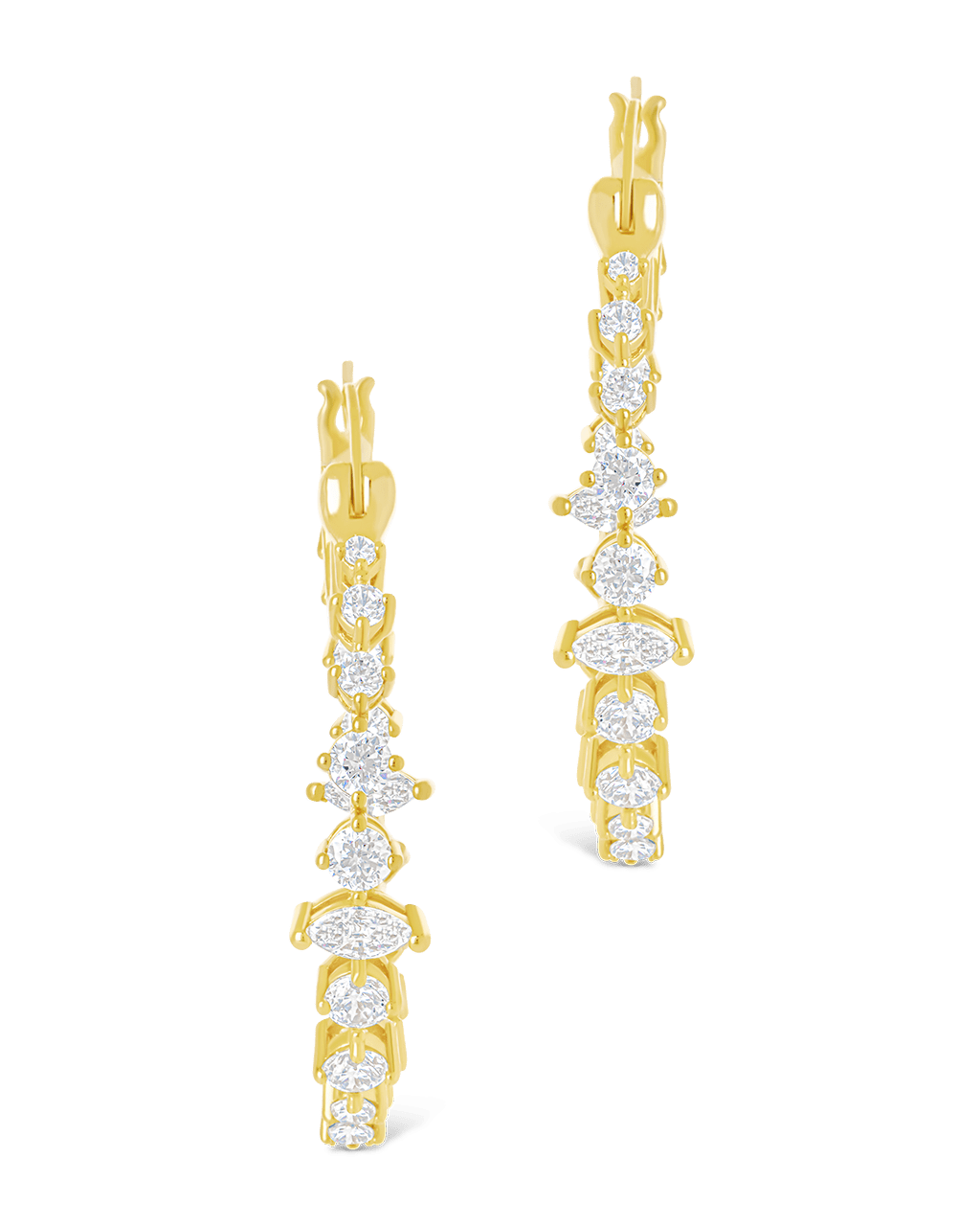Aaliyah CZ Hoop Earrings