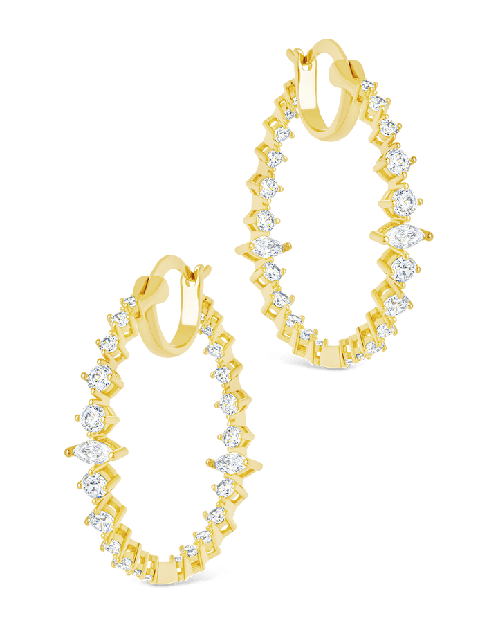 Aaliyah CZ Hoop Earrings
