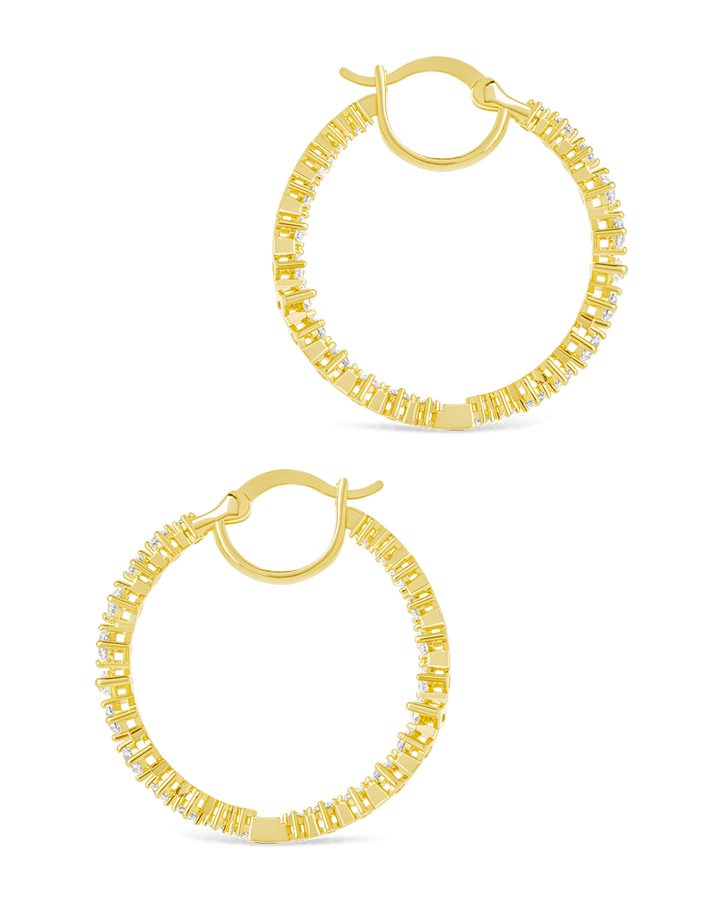 Aaliyah CZ Hoop Earrings