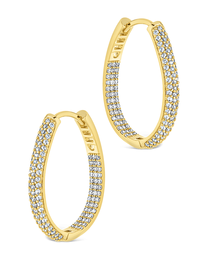 Melba Pave CZ Hoops