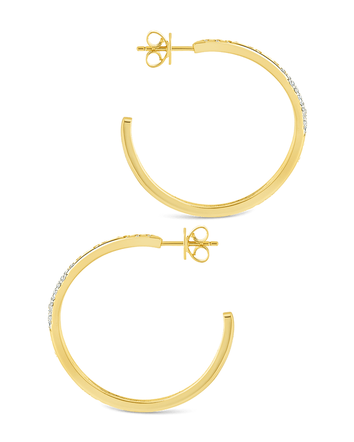 Cherise Pave CZ Hoop Earring