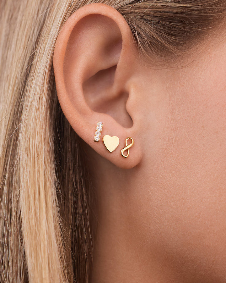 Heart & Infinity Earring Set of 3