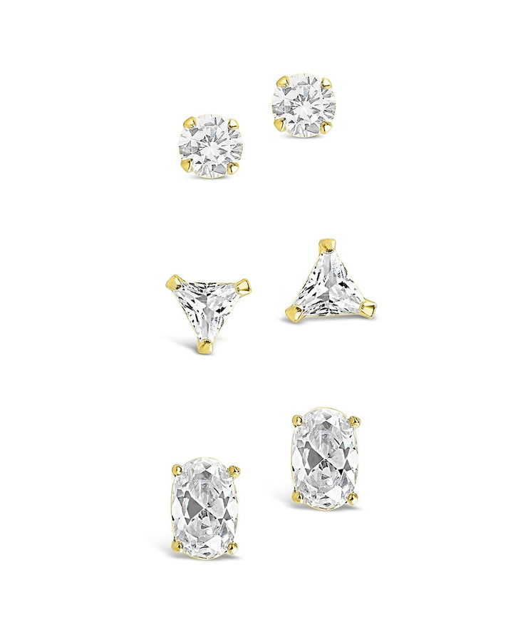 Everyday CZ Stud Set of 3