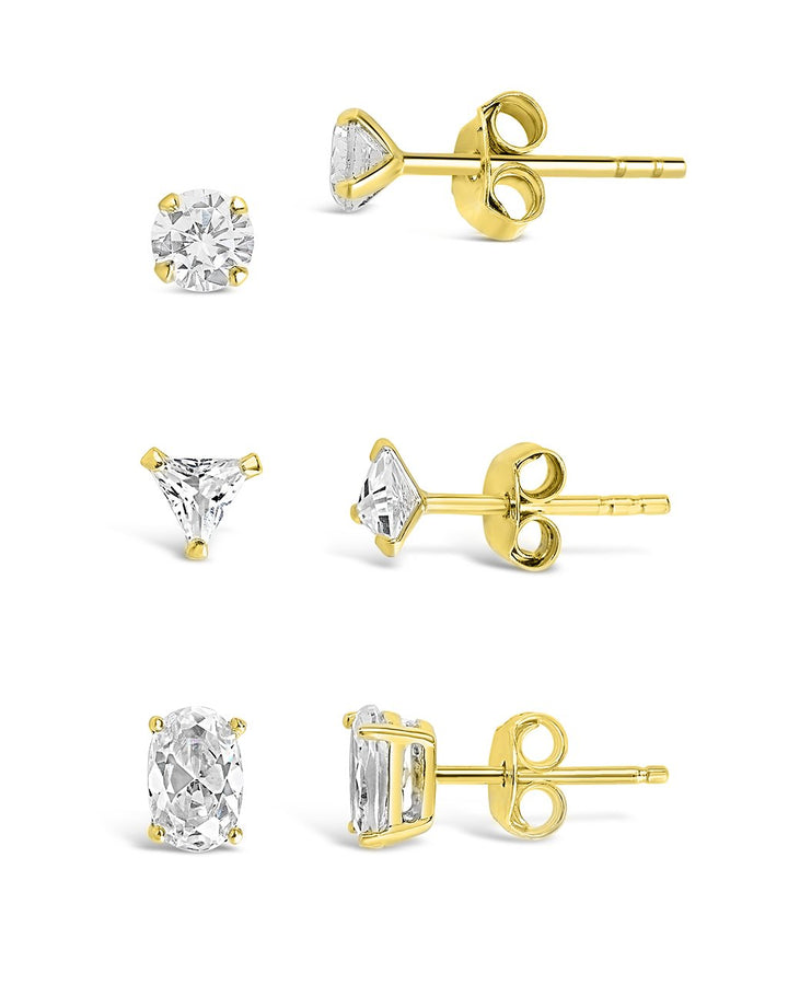 Everyday CZ Stud Set of 3