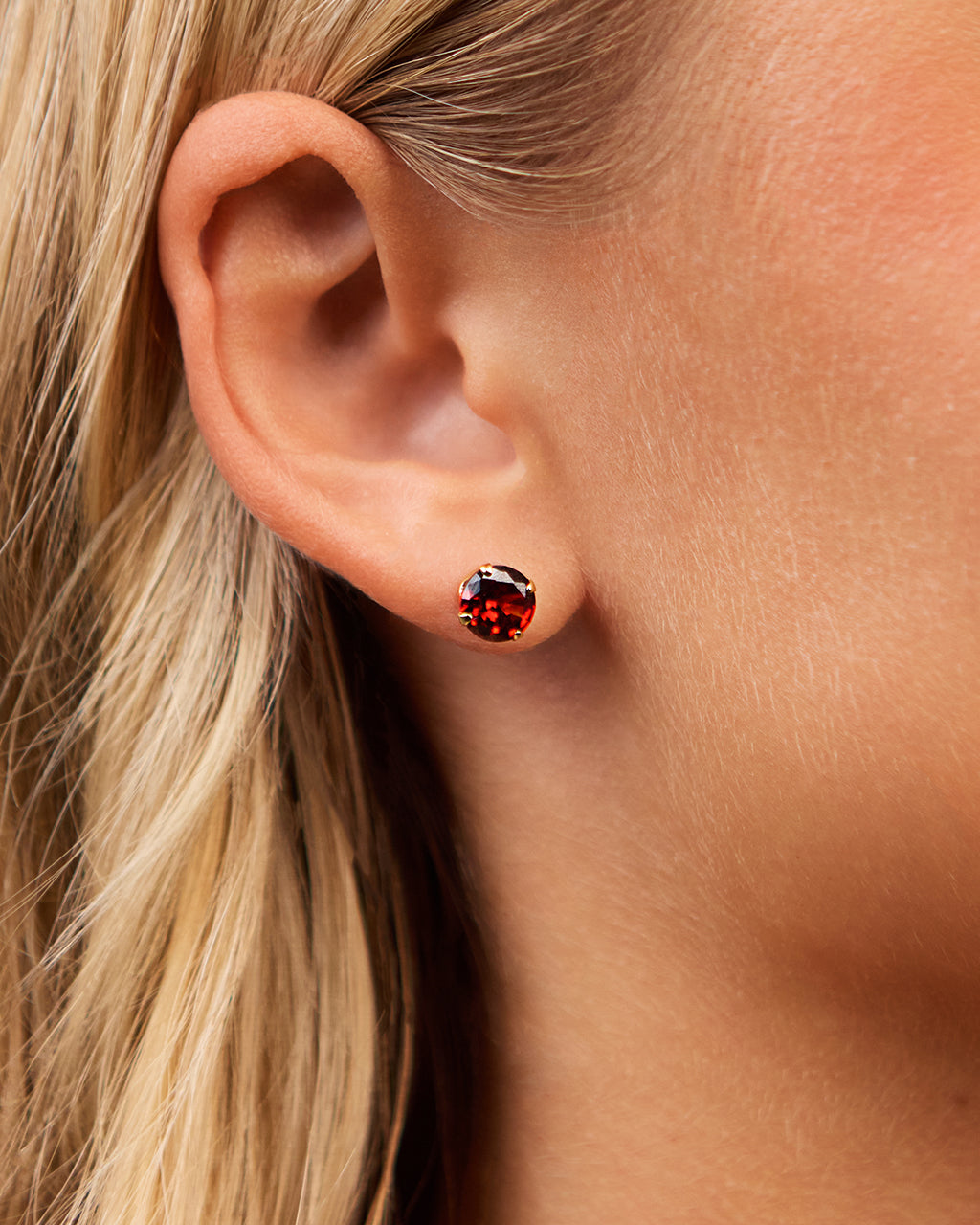 Rainbow CZ Studs - 7mm