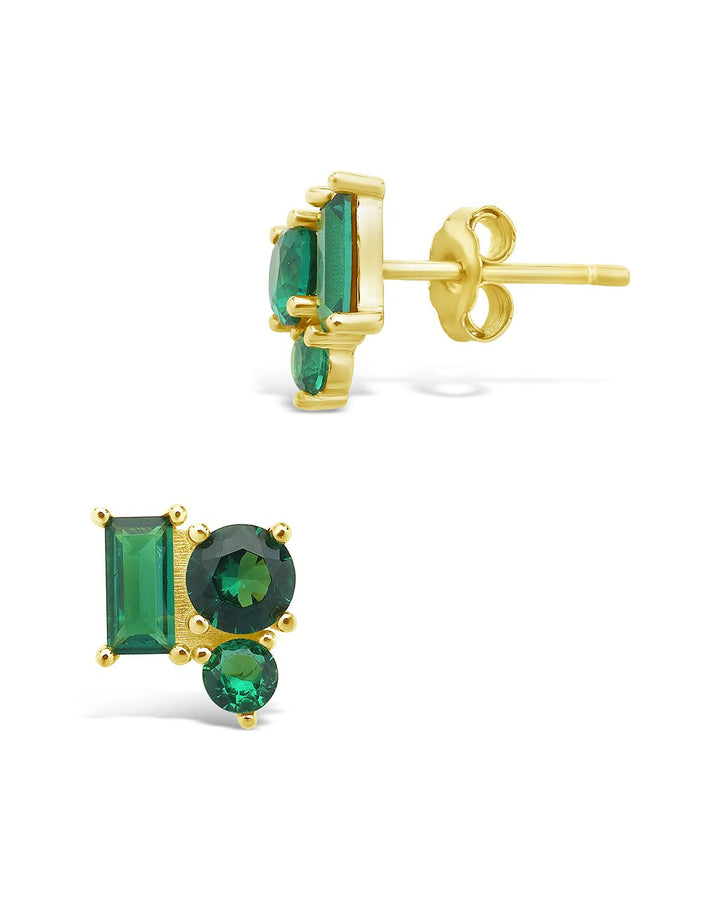 CZ Cluster Studs