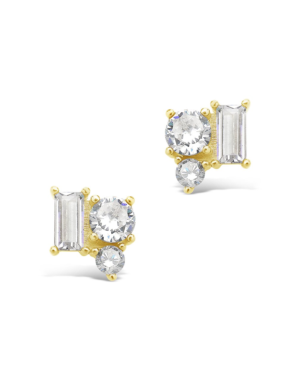 CZ Cluster Studs