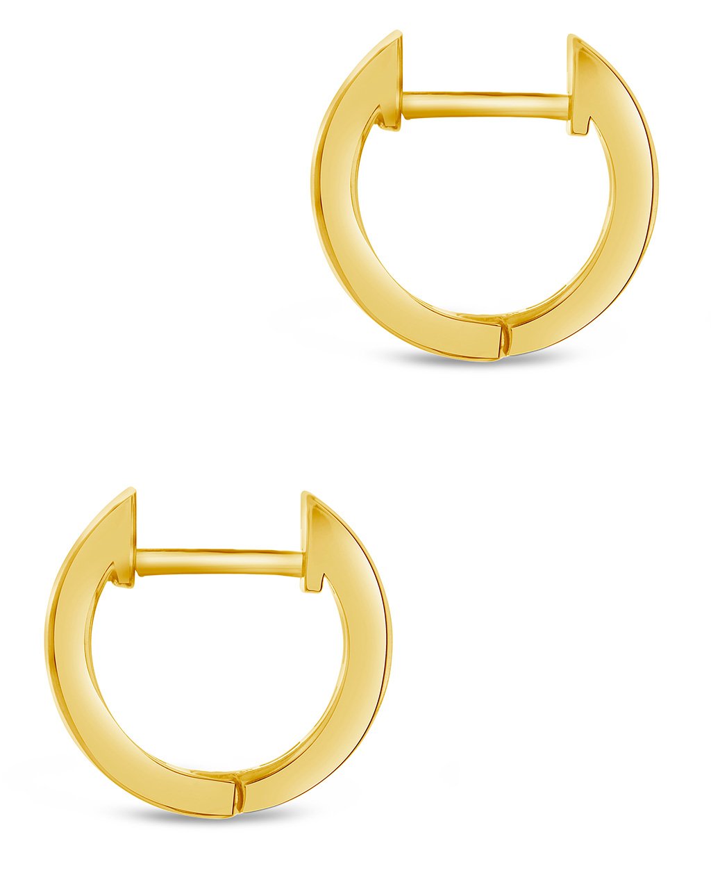 Baguette Micro Hoop Earrings