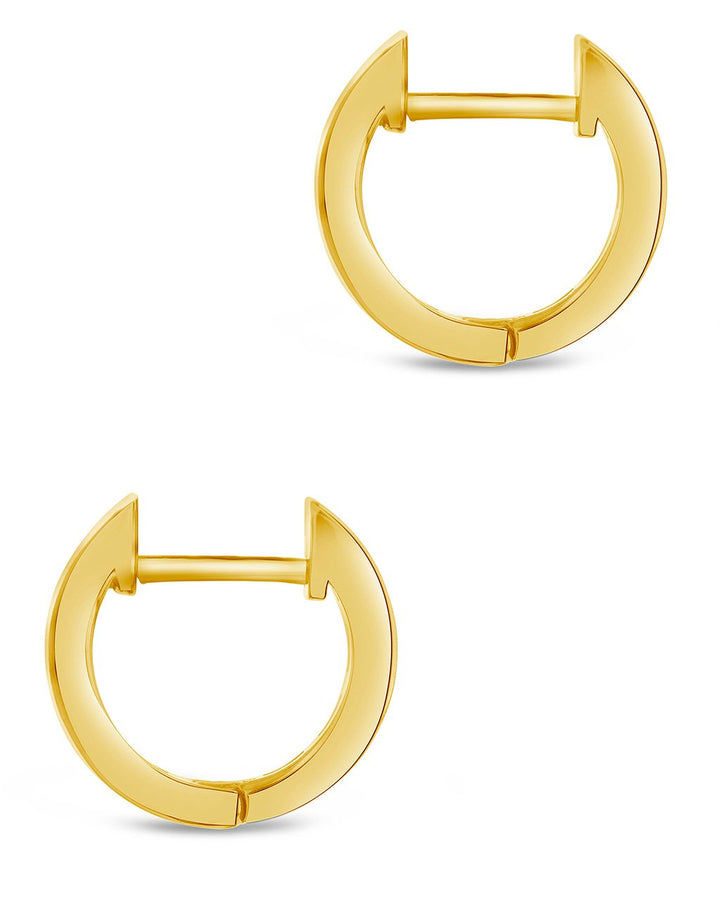 Baguette Micro Hoop Earrings