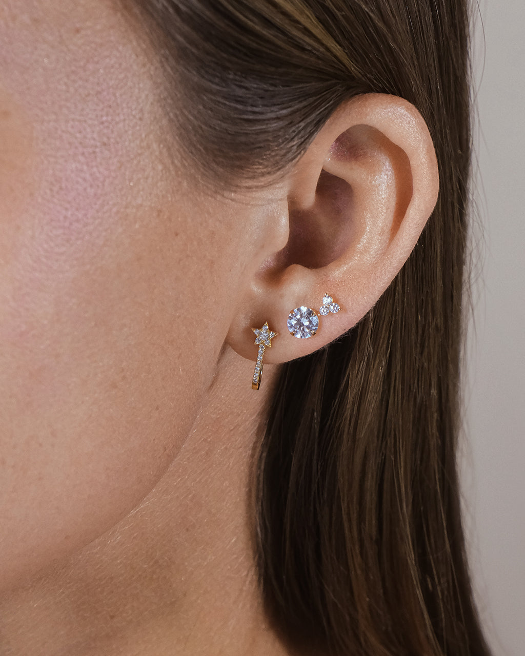 Everyday CZ Earring Set - 4 pc