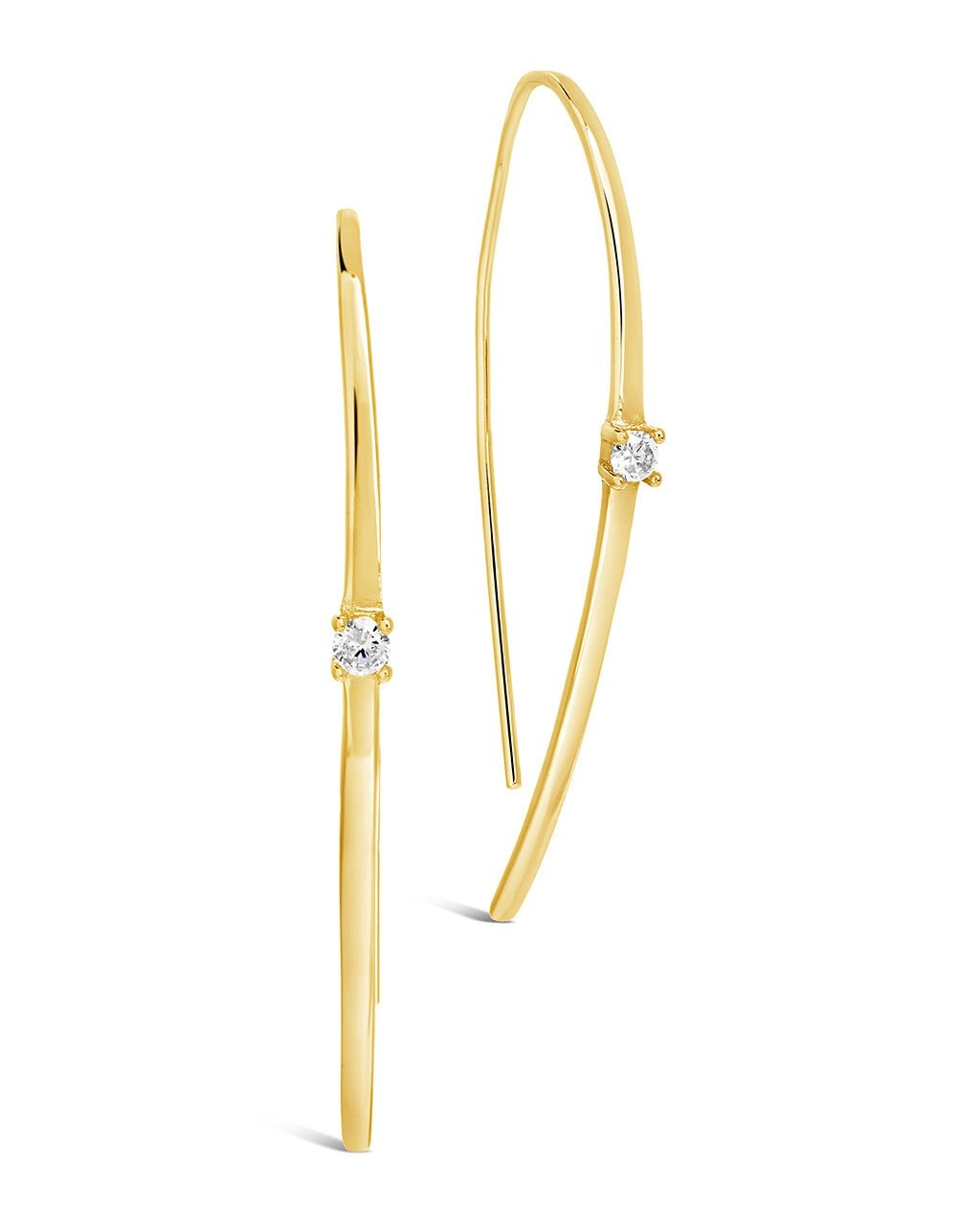 Studded Threader Earrings