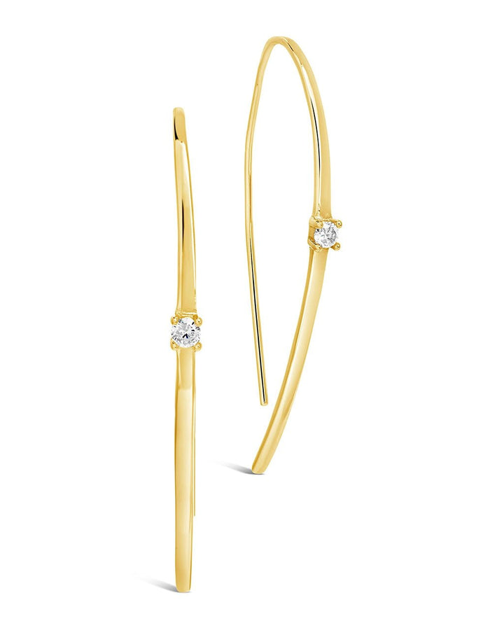 Studded Threader Earrings