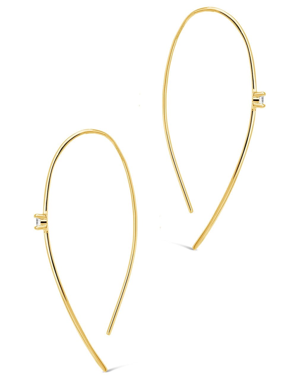Studded Threader Earrings