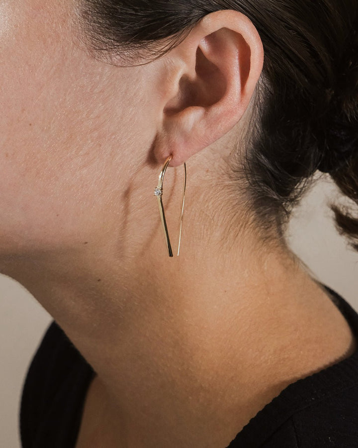 Studded Threader Earrings