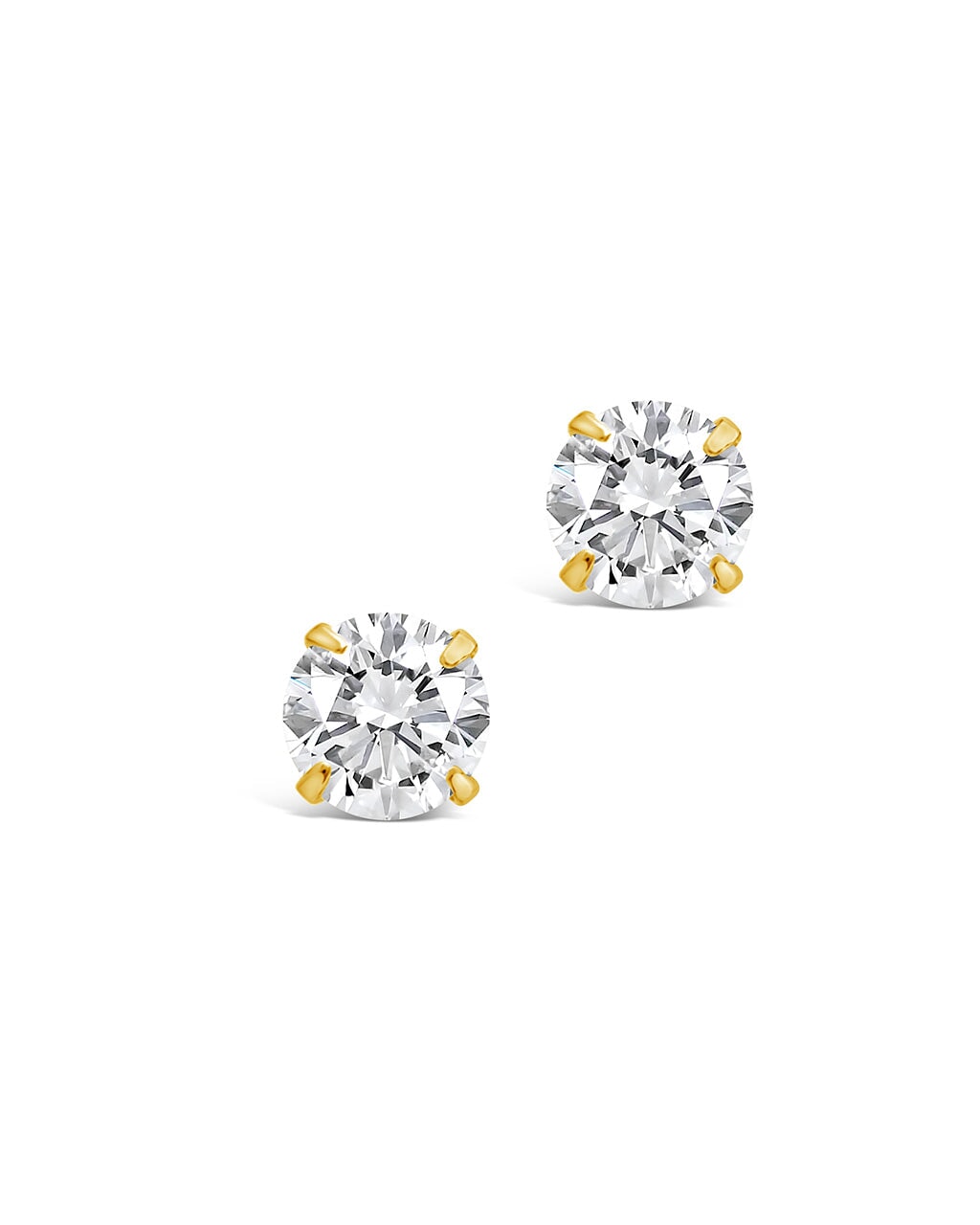 CZ Stud Earrings - 4mm