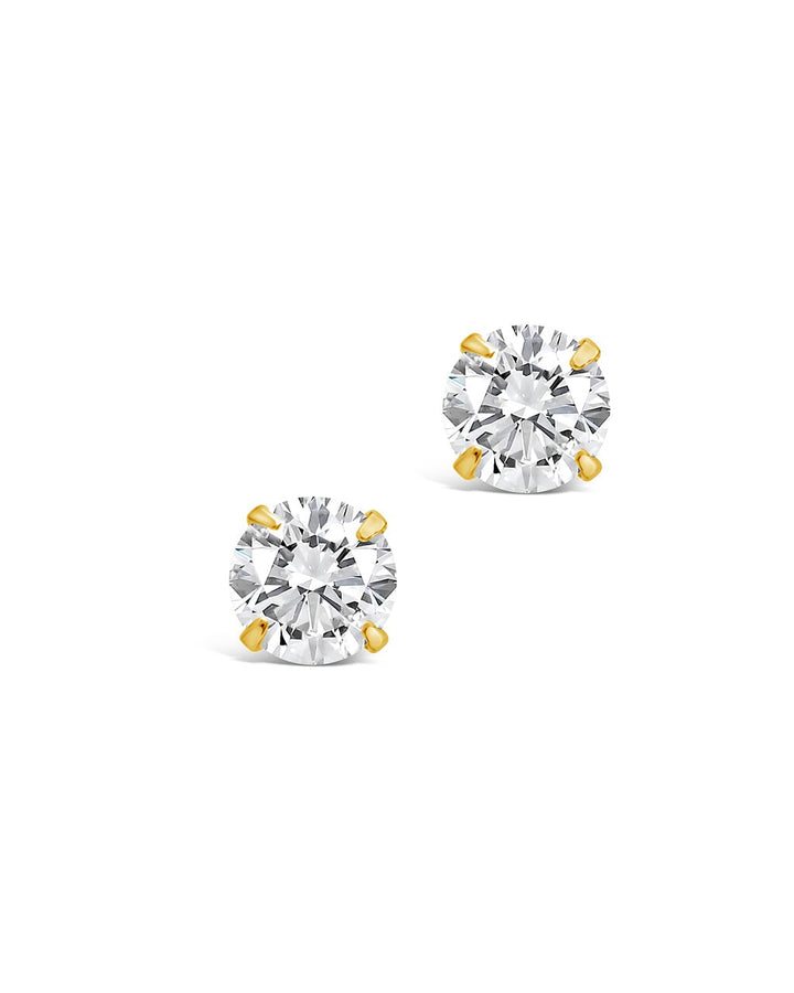 CZ Stud Earrings - 4mm