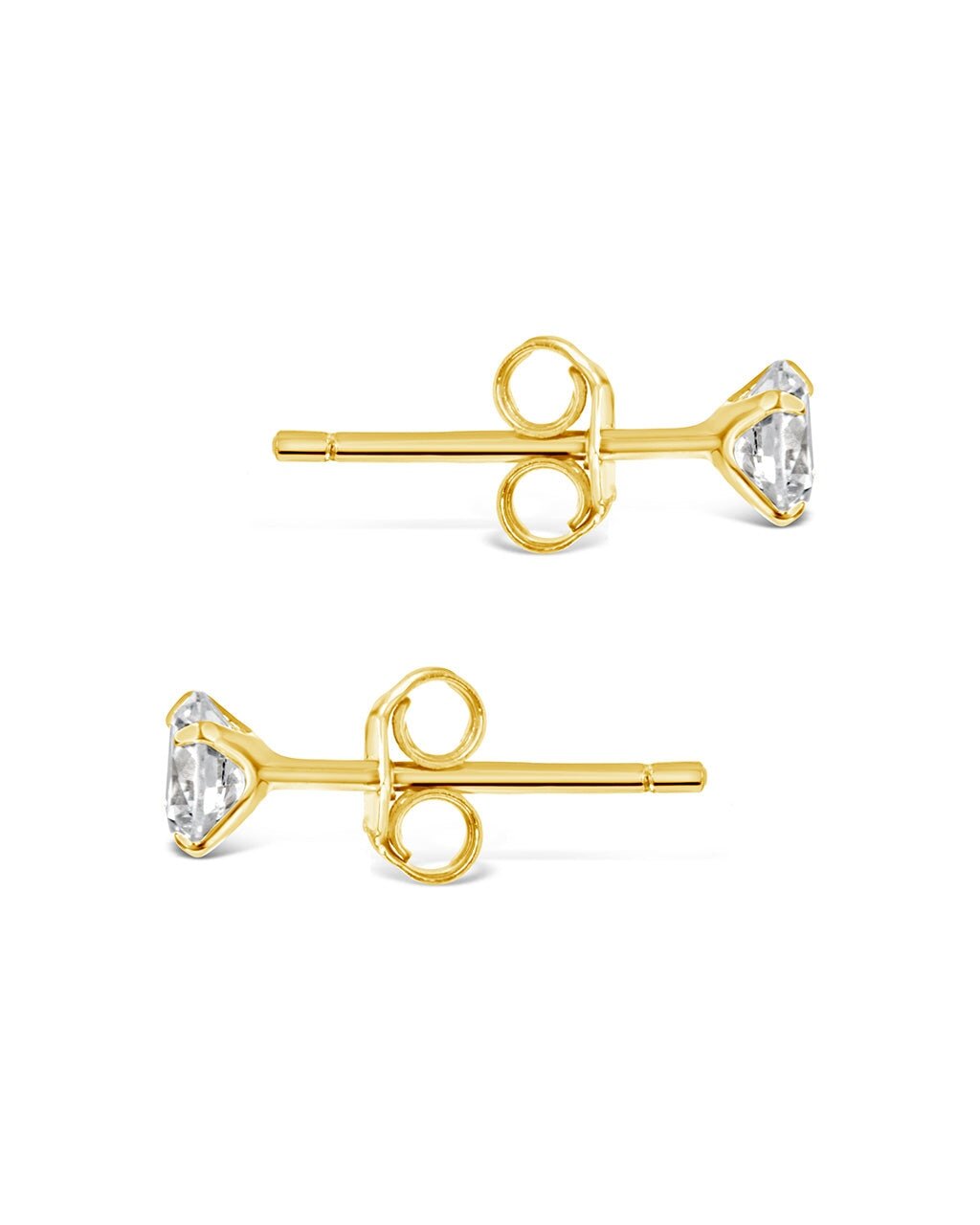 CZ Stud Earrings - 4mm