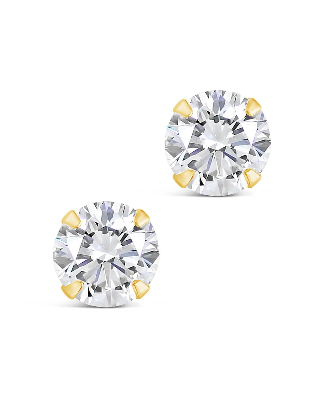 CZ Stud Earrings - 6mm