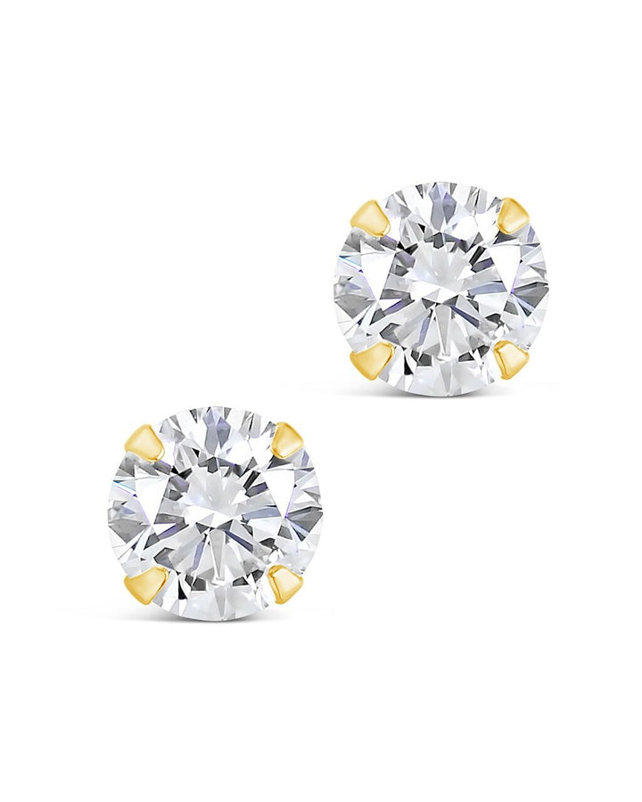 CZ Stud Earrings - 6mm