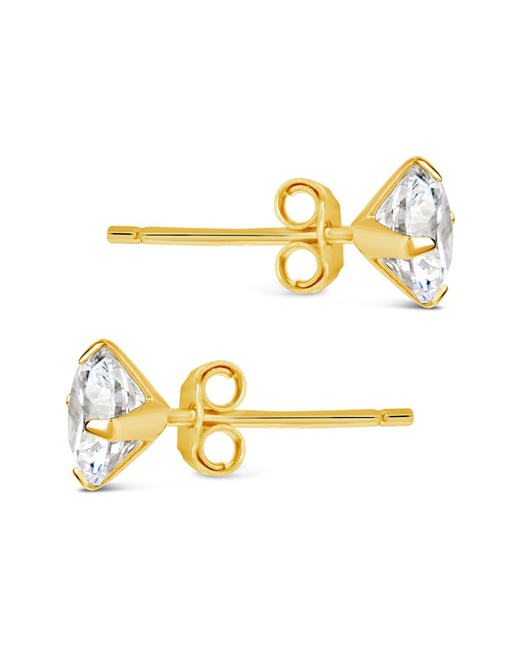 CZ Stud Earrings - 6mm
