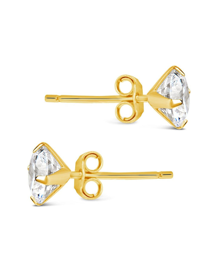 CZ Stud Earrings - 6mm