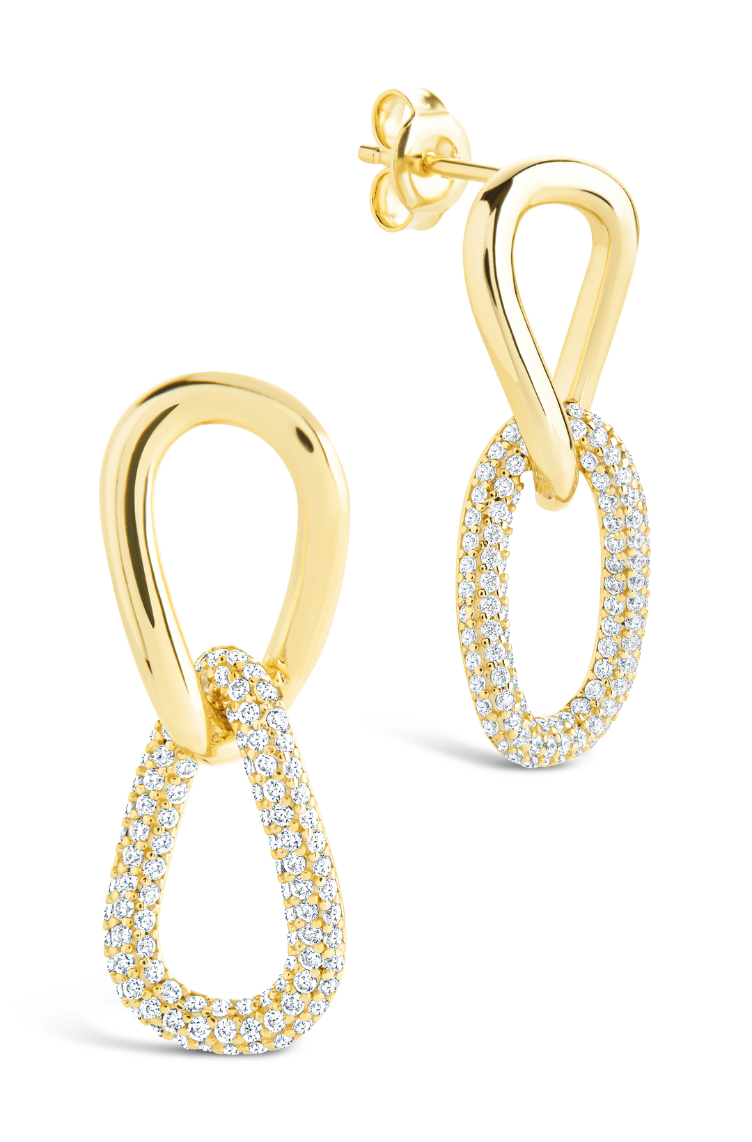 Taissa CZ Chain Link Studs