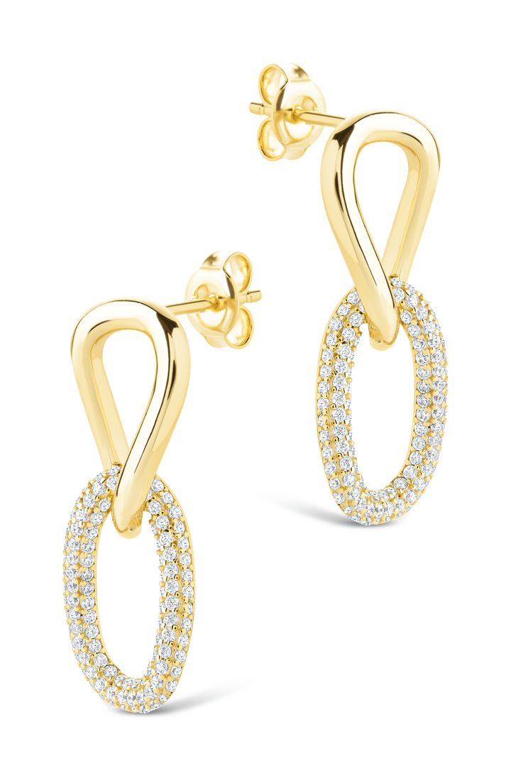 Taissa CZ Chain Link Studs