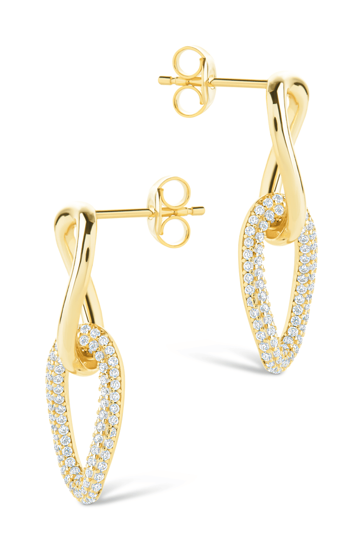 Taissa CZ Chain Link Studs