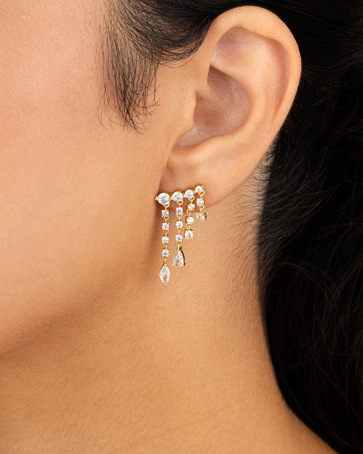 Adrian CZ Waterfall Statement Studs